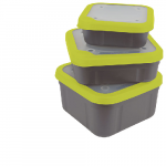 Bait Boxes Grey/Lime - gbt015 - 3-3-pt - 1