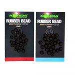 5mm E 4mm Rubber Beads - 5-mm - marrone - 25