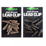 Quick Release Lead Clips - clay-gravel - 10